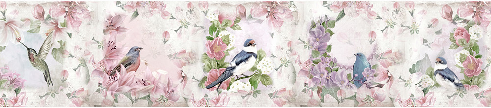 КМ 11- Авторское#Прованс#Птицы#Цветы