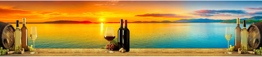 КМ 118 - Закат#Природа# Вино